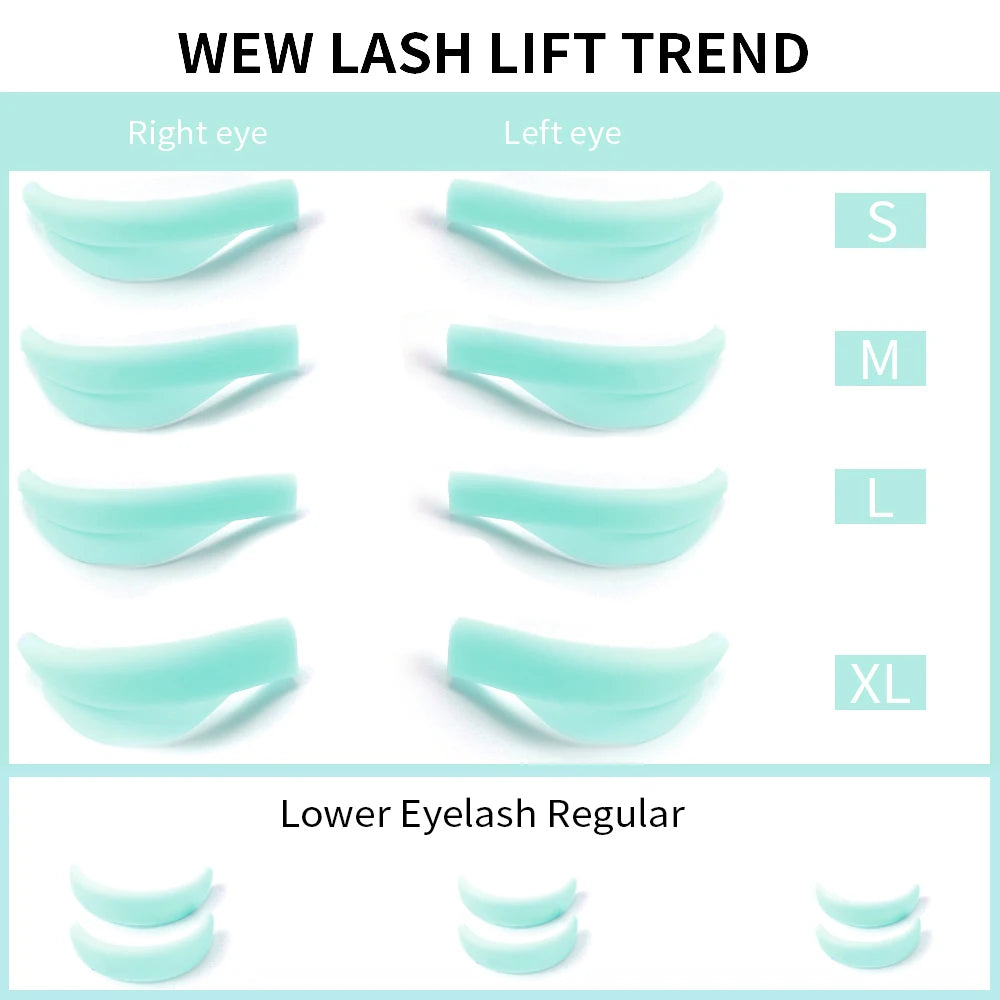 14Pcs 7 Sizes Hot Sale Lash Lift Rods,Lash Lift Shield for Eyelash Perming,Upper and Lower Lash Lif Pads for Salon and Home Use.