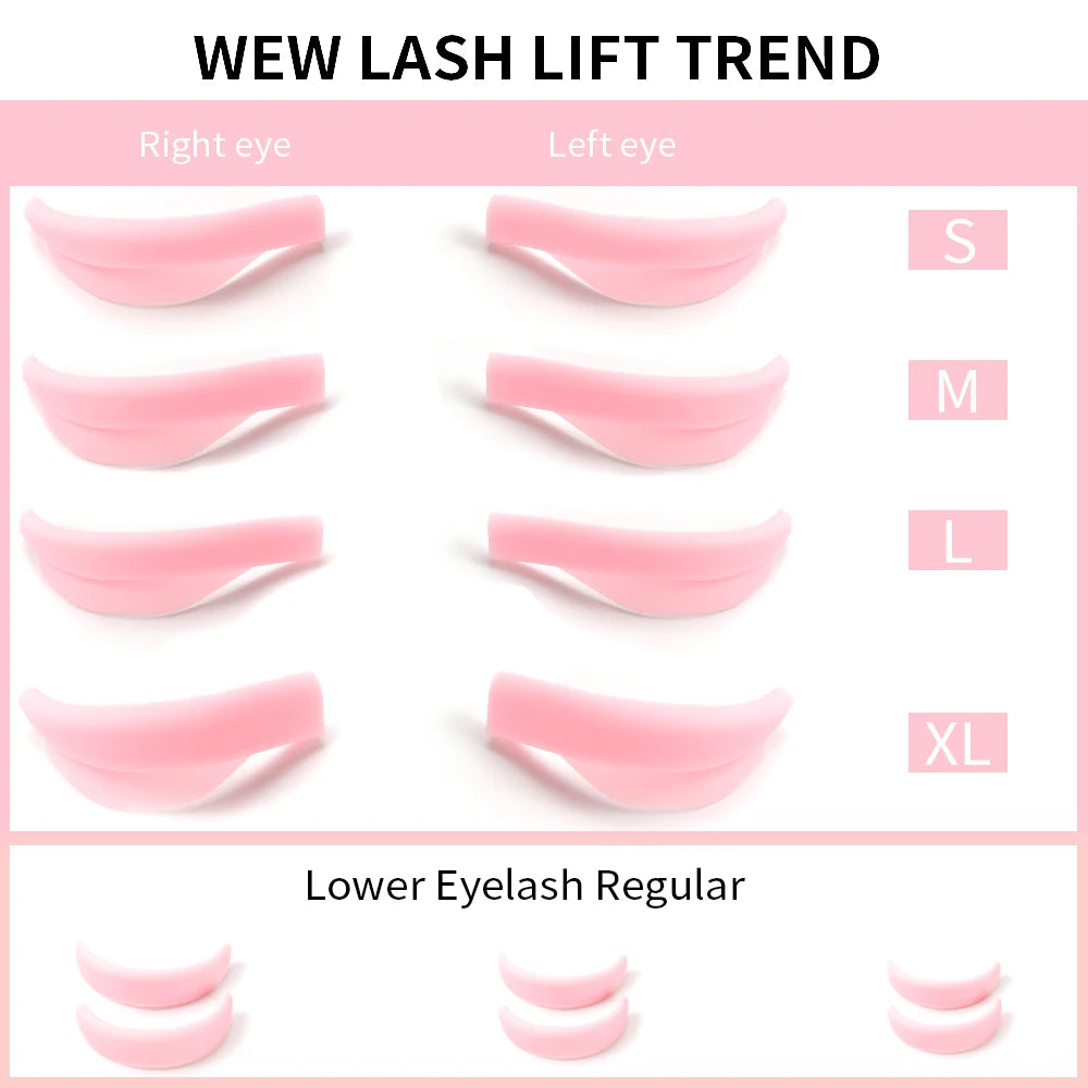 14Pcs 7 Sizes Hot Sale Lash Lift Rods,Lash Lift Shield for Eyelash Perming,Upper and Lower Lash Lif Pads for Salon and Home Use.