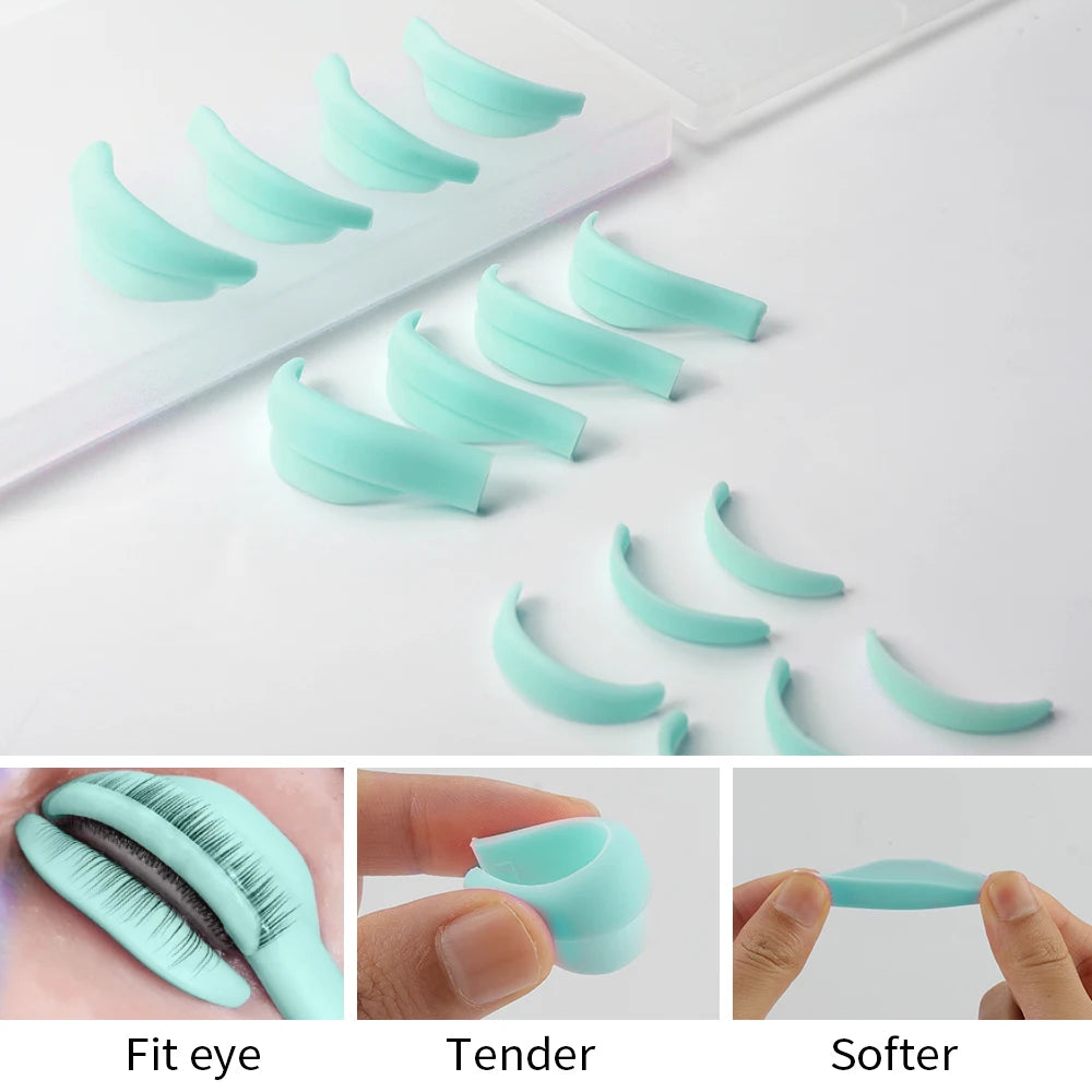 14Pcs 7 Sizes Hot Sale Lash Lift Rods,Lash Lift Shield for Eyelash Perming,Upper and Lower Lash Lif Pads for Salon and Home Use.