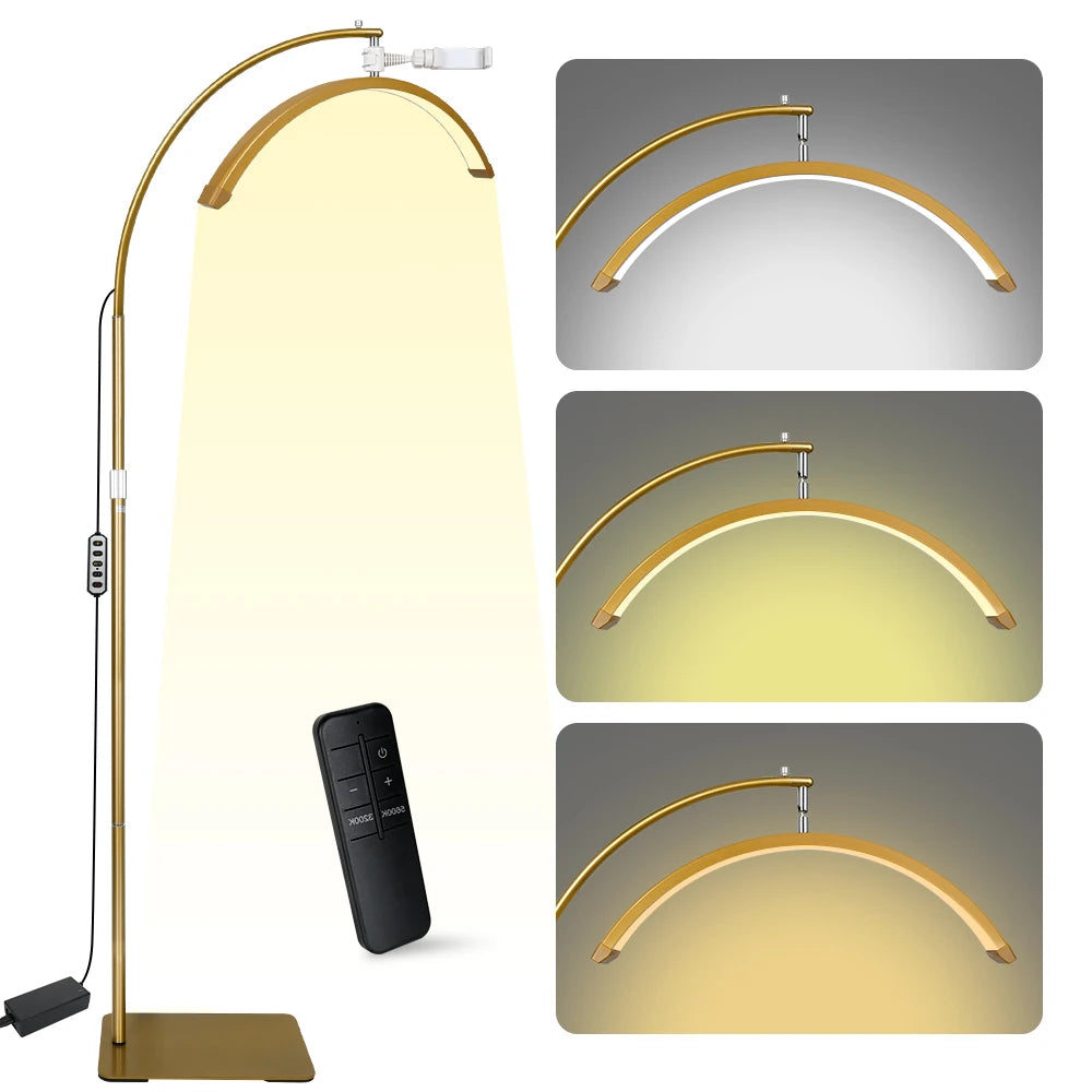 23INCH LED Half Moon Light Half Moon Adjustable Cold & Warm Lighting with Phone Holder