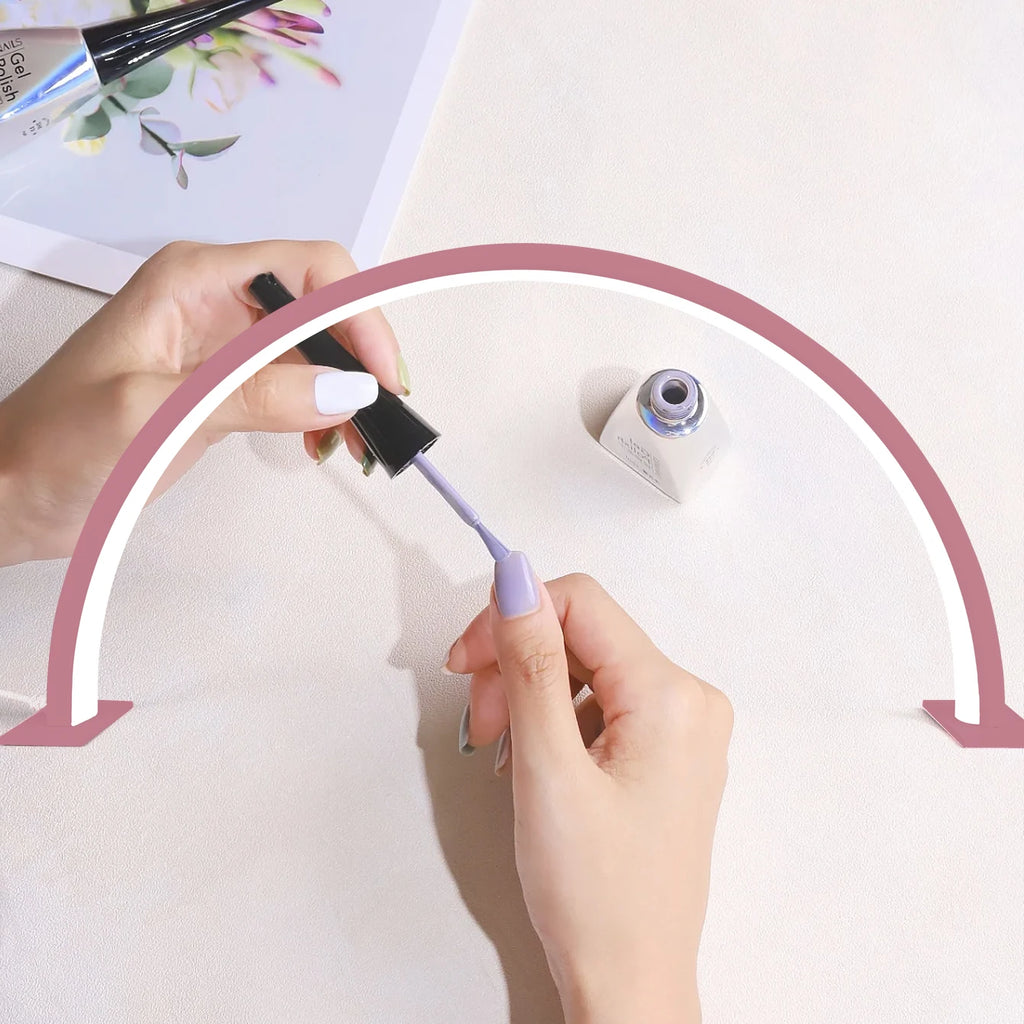 Nail lamp half moon U-shaped home beauty lamp desktop nail simple LED office desk lamp