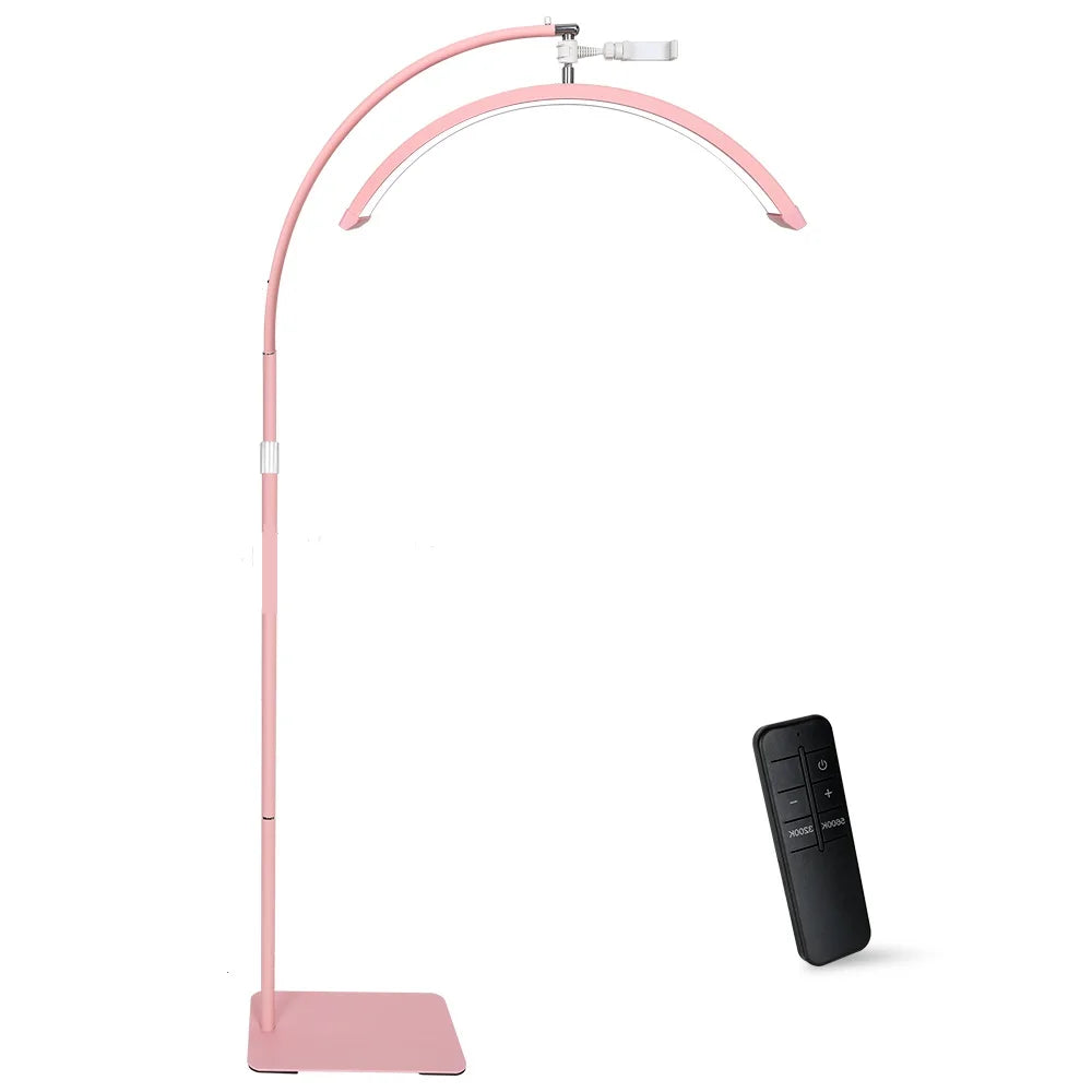 23INCH LED Half Moon Light Half Moon Adjustable Cold & Warm Lighting with Phone Holder