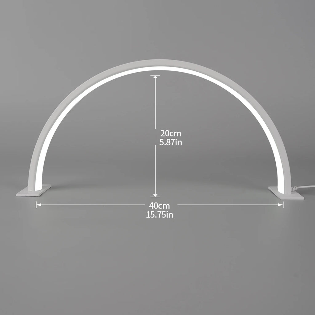 Nail lamp half moon U-shaped home beauty lamp desktop nail simple LED office desk lamp