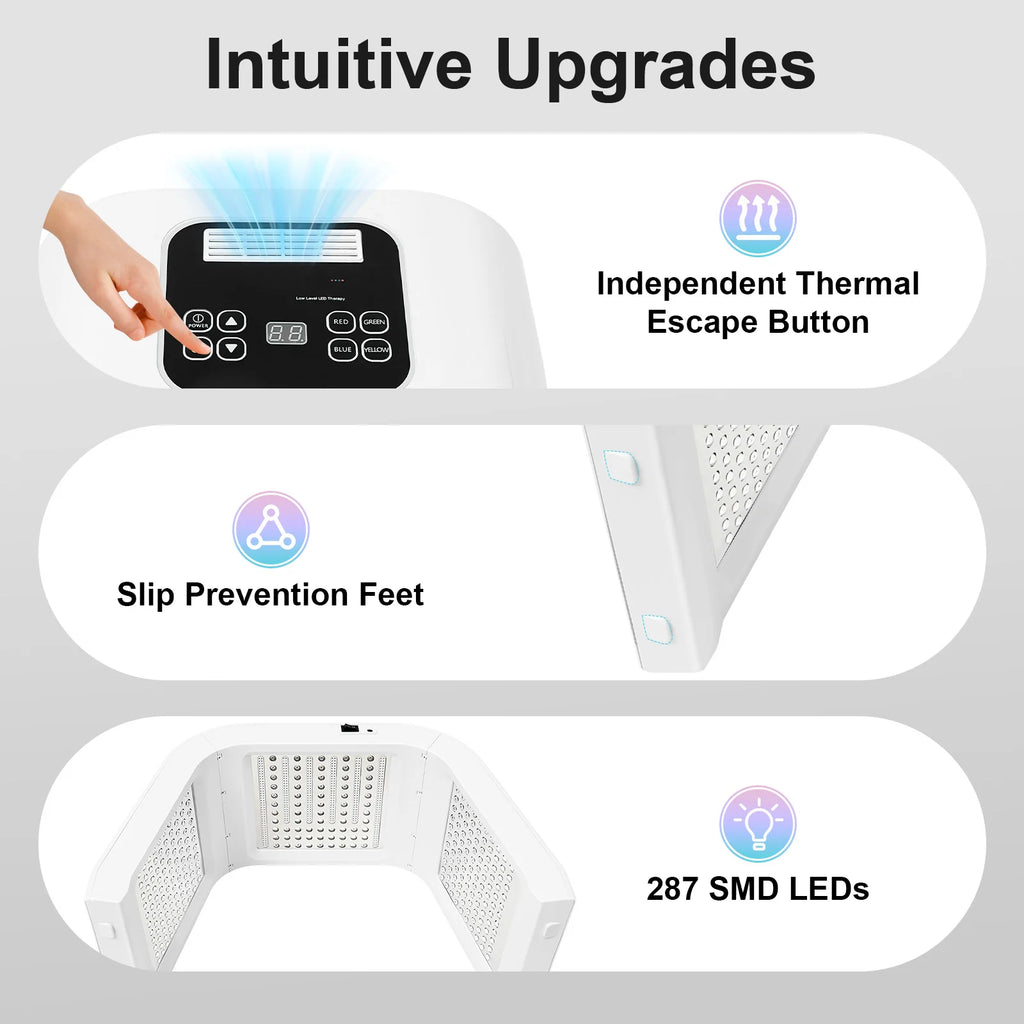 7-color Photon Spa Beauty Equipment, LED Face Skin Care Light Machine, Skin Facial Salon Equipment