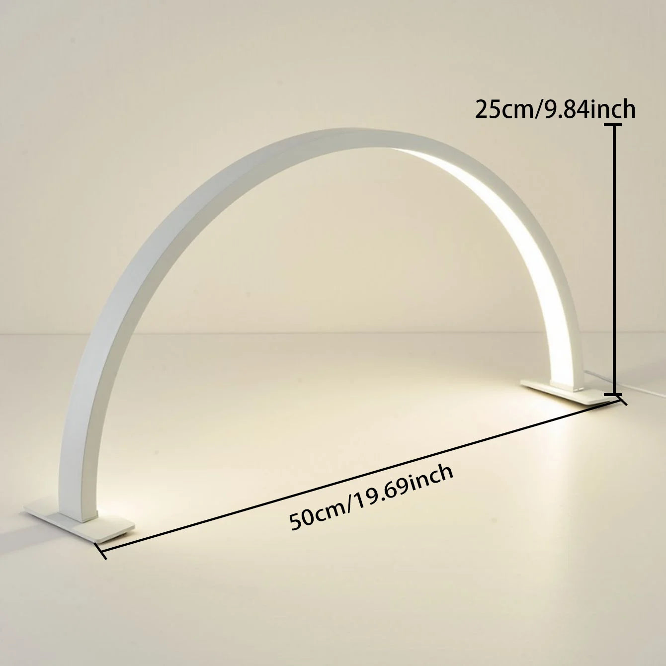 Nail lamp half moon U-shaped home beauty lamp desktop nail simple LED office desk lamp