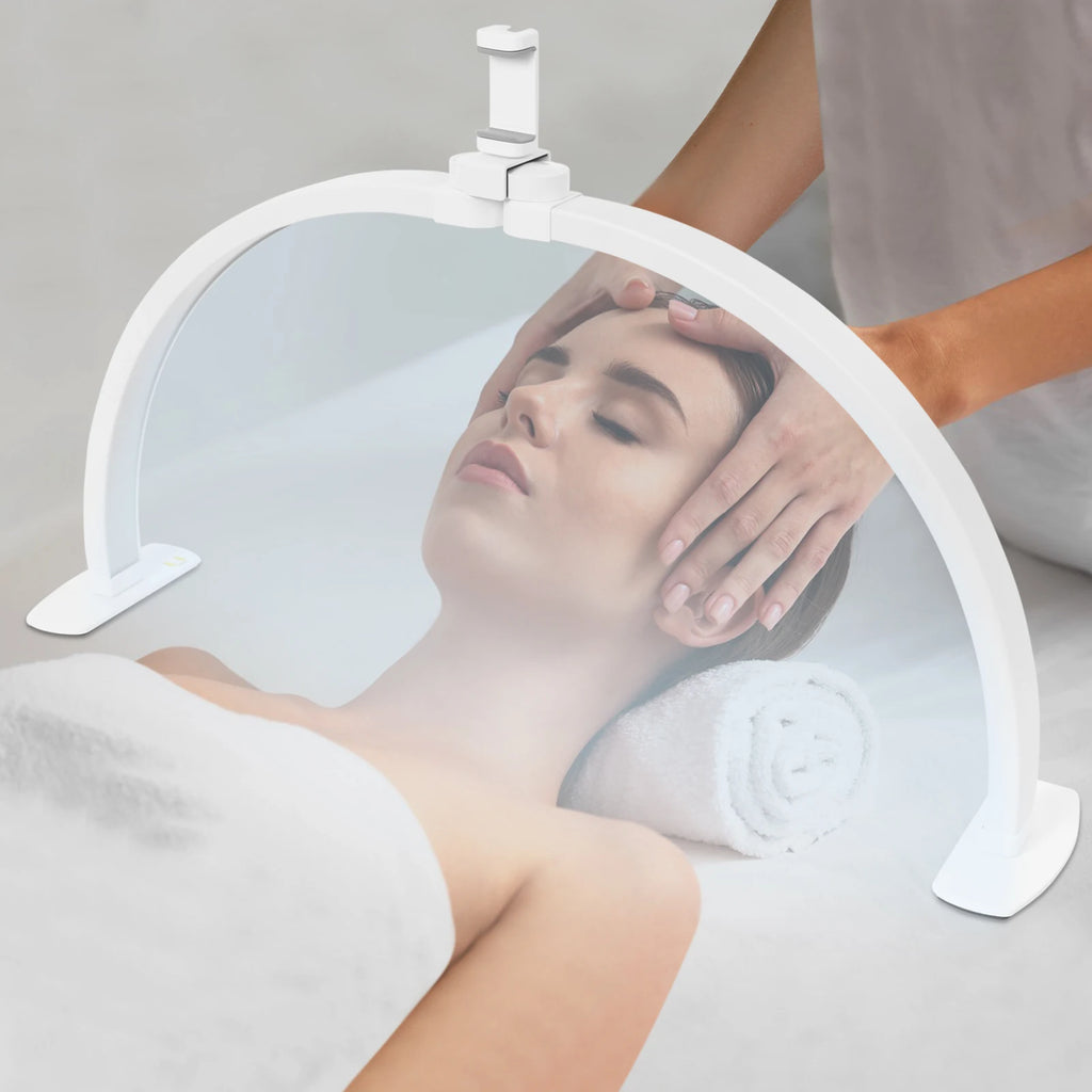 38W Half-moon Shaped Fill LED Light Nail Salon Makeup Live Streaming Lights Adjustable Color Temperature