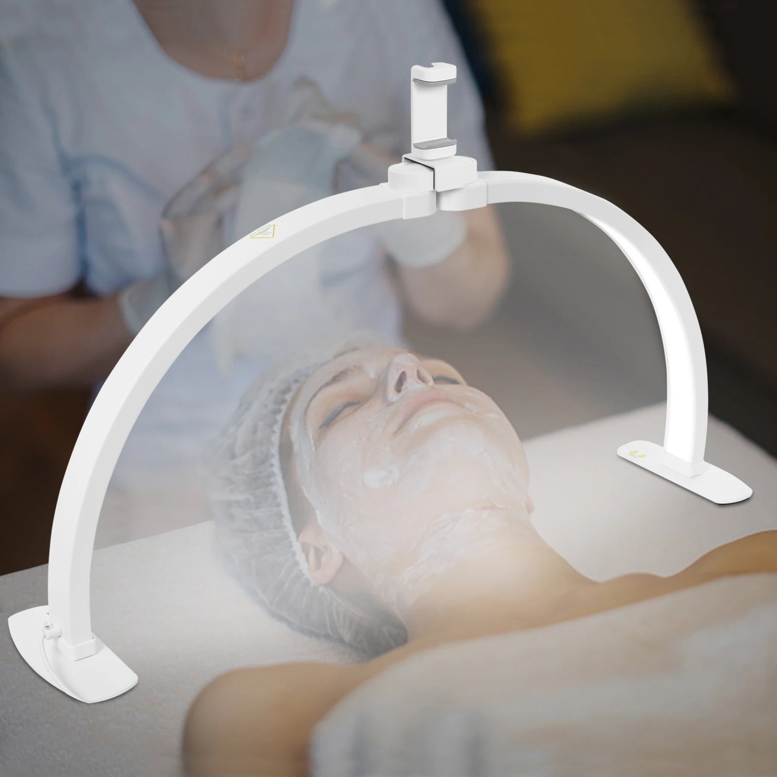 38W Half-moon Shaped Fill LED Light Nail Salon Makeup Live Streaming Lights Adjustable Color Temperature