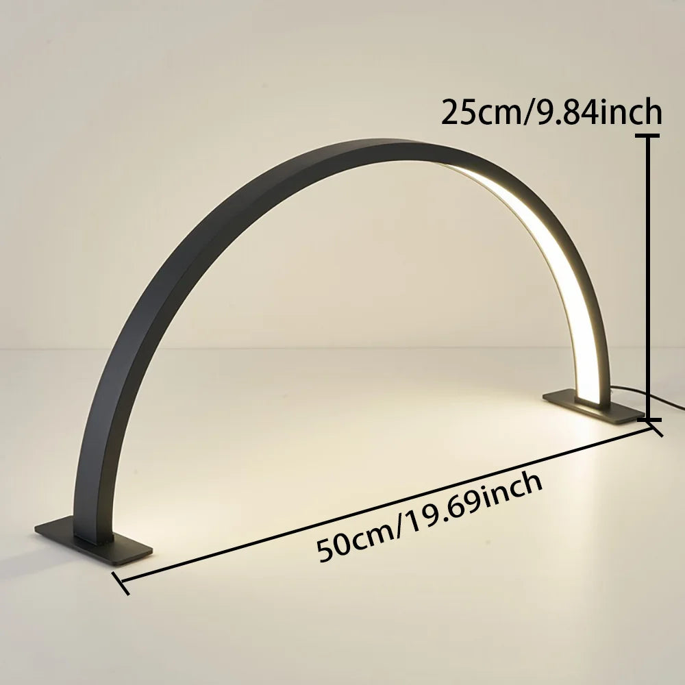 Nail lamp half moon U-shaped home beauty lamp desktop nail simple LED office desk lamp