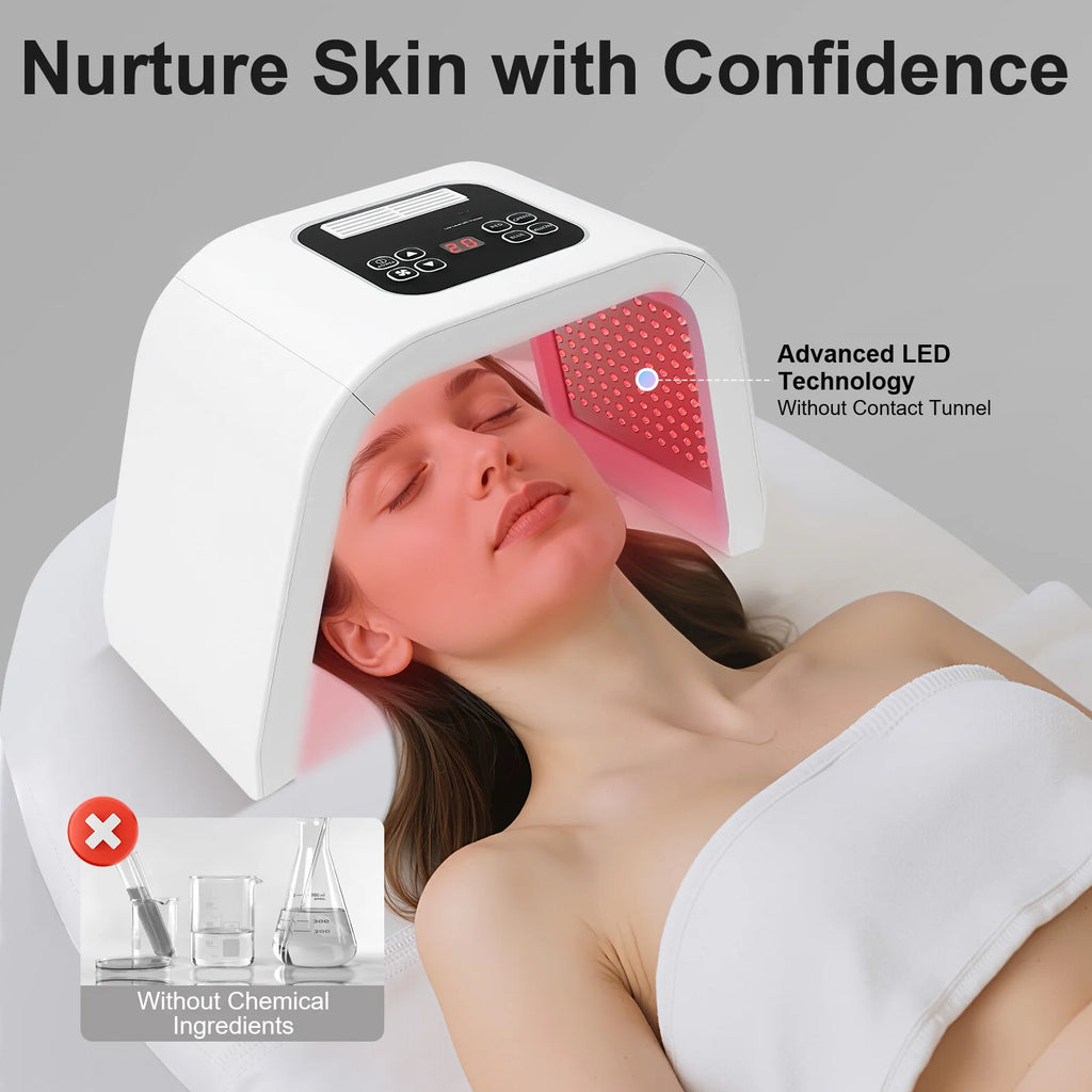 7-color Photon Spa Beauty Equipment, LED Face Skin Care Light Machine, Skin Facial Salon Equipment