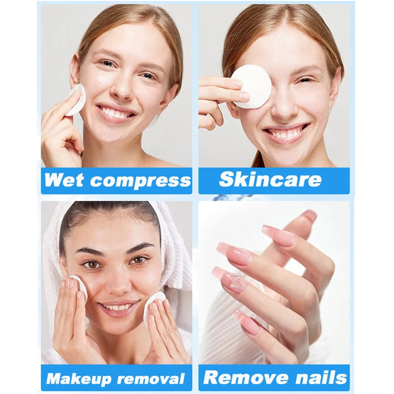 Cotton makeup Pads Disposable Clean Cotton Face Nail Polish Remover Round Soft Face Cleansing Remover Cotton Pads Makeup Tools